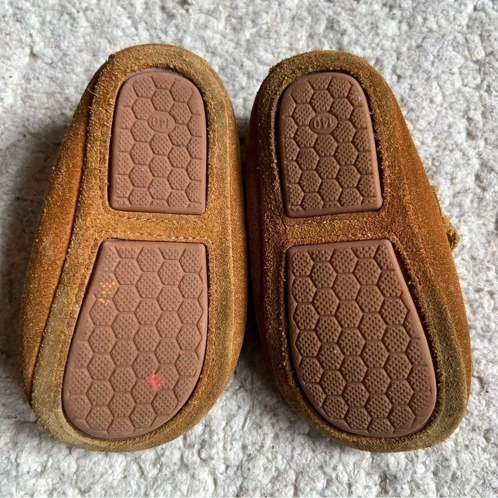 THEE BRON Brown Leather Baby Walking Shoes (Boys/Girls) Size 140